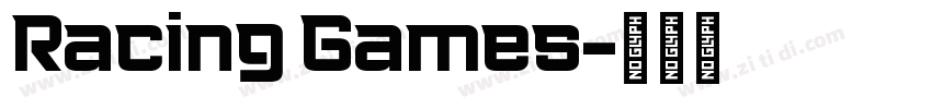 Racing Games字体转换